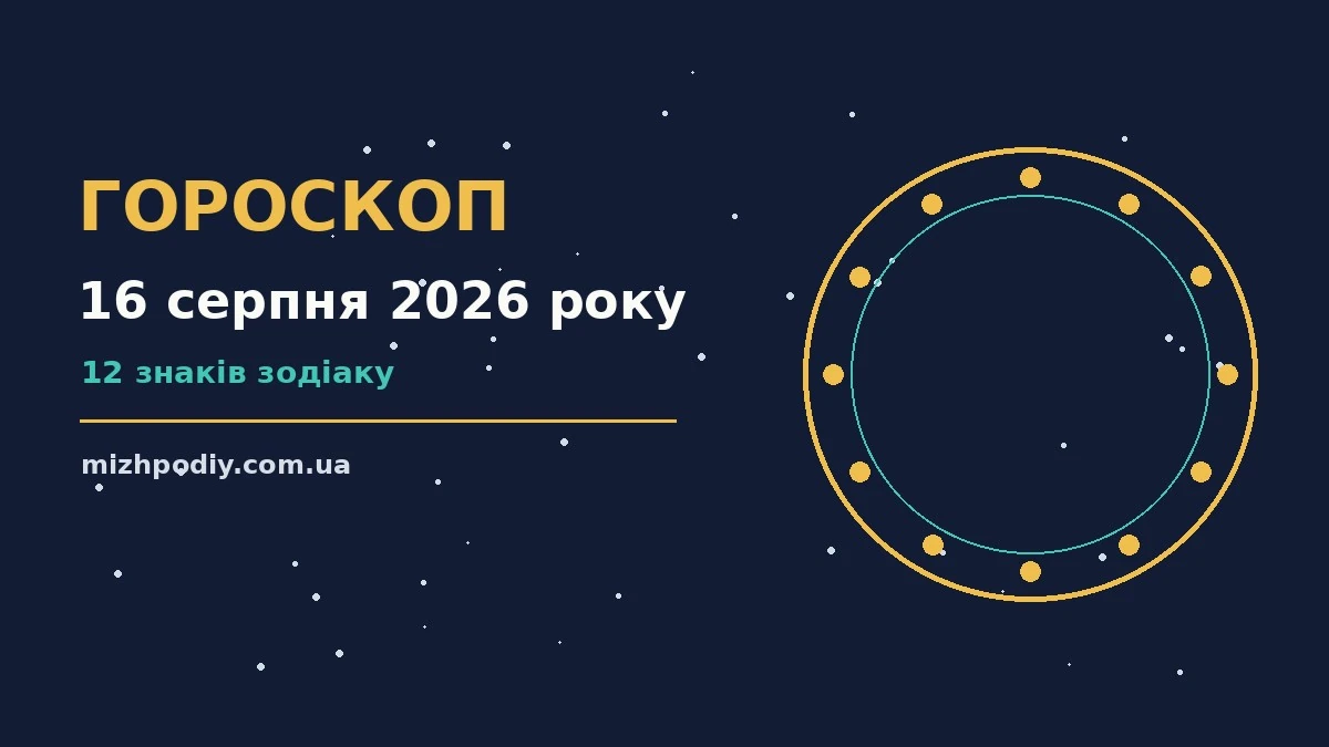 Гороскоп на 16 серпня 2026 року — чашка кави, нотатник із планами на день і символи знаків Зодіаку