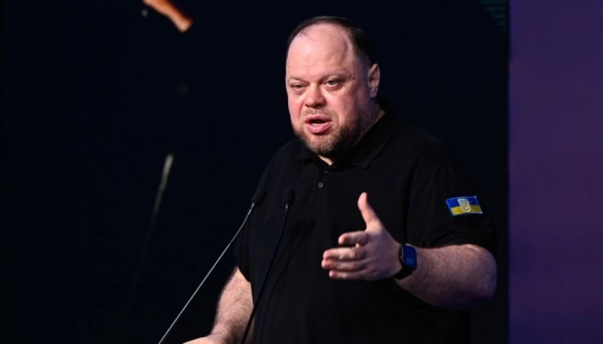 Руслан Стефанчук під час засідання Верховної Ради 18 серпня 2026 року