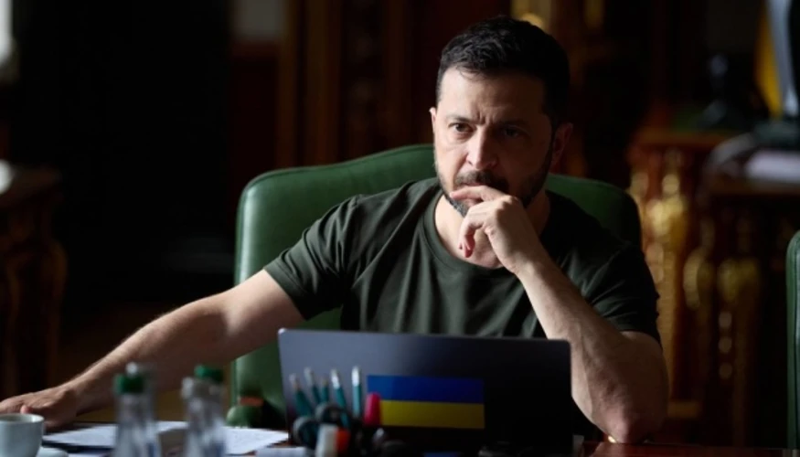 Володимир Зеленський під час інтерв'ю